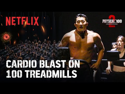 Treadmill endurance test to the limit | Physical: 100 Season 2 - Underground | Netflix [ENG]