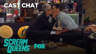 Scream Queens | Jamie Lee Curtis & John Stamos Make Out In The Fox Lounge