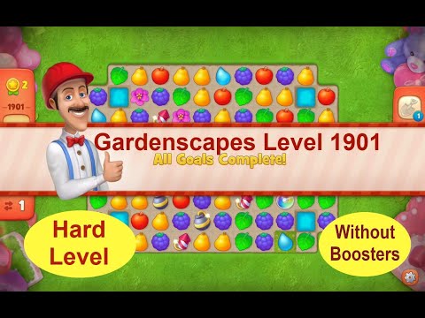 Gardenscapes Level 1901 - [2021] [HD] solution of Level 1901 on Gardenscapes [No Boosters]