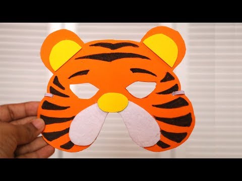 DIY Mask |  How to make Tiger Mask for kids | DIY Birthday Gifts | Little Crafties Video
