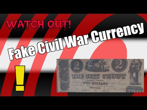 Fake Confederate Civil War Era U.S. Currency Paper Bills Money - Bergen Pickers