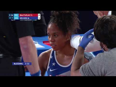 BRONZE WW - 59 kg: S. BAATARJAV (MGL) v. M. NELSON (USA)