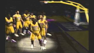2004 LOS ANGELES LAKERS PLAYER INTRODUCTIONS NBA LIVE 2004