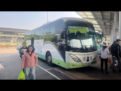 [跨境巴士] 環島中港通 Mercedes Benz OC500RF 粵ZYE17港LH3313 旺角朗豪坊-香港深圳灣口岸(本片已靜音)￼