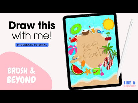 Draw a Fun Beach Scene in Procreate – Easy Summer Art 🏝