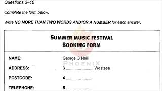 In the library George found | IELTS LISTENING TEST | SECTION-1