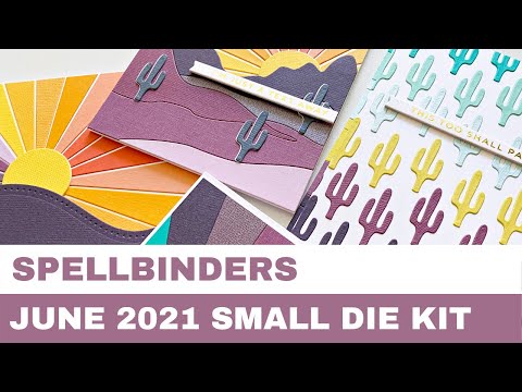 #70 Spellbinders June 2021 Small Die Kit - Masculine Cards in Fun Color Combinations