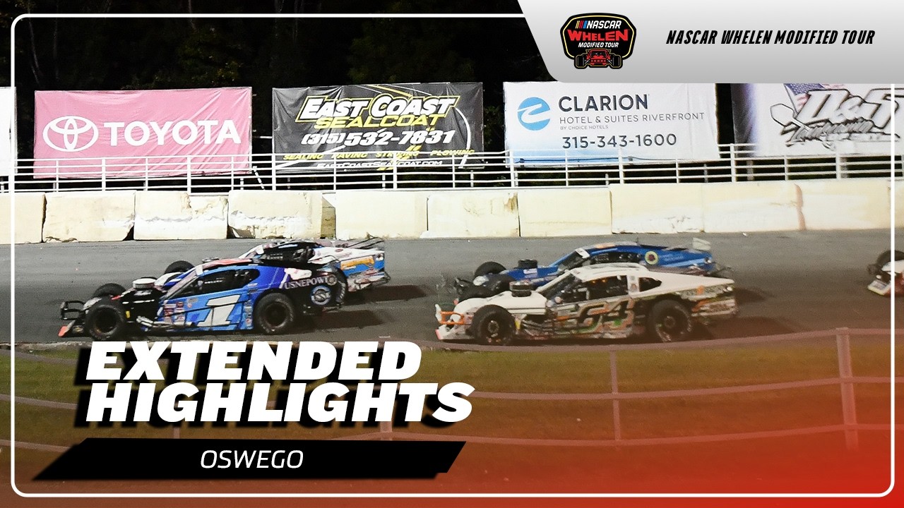 NASCAR Whelen Modified Tour Highlights at Oswego Speedway