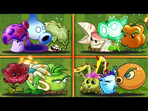 Random 4 Team Plants Battle - Who Will Win? - PvZ 2 Plants vs Plants