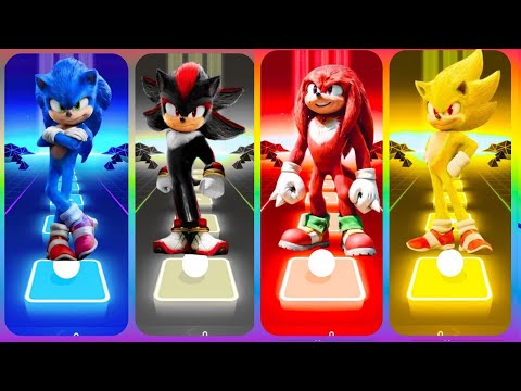 🔴SONIC SUPER THE HEDGEHOG 🫠TILES HOP EDM RUSH COFFEN DANCE🟢
