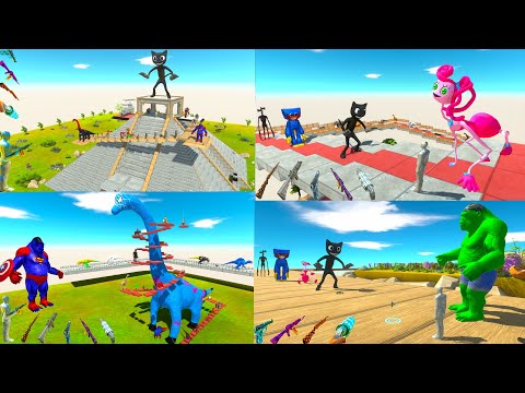 FPS AVATAR vs DINOSAURS SURVIVE - RELEASE - SAVE and FIGHT - Animal Revolt Battle Simulator