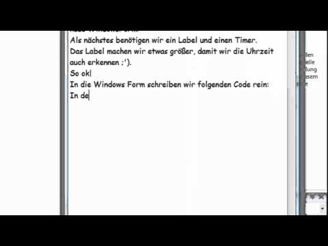 Visual Basic Tutorial #3 Digitaluhr erstellen (HD)
