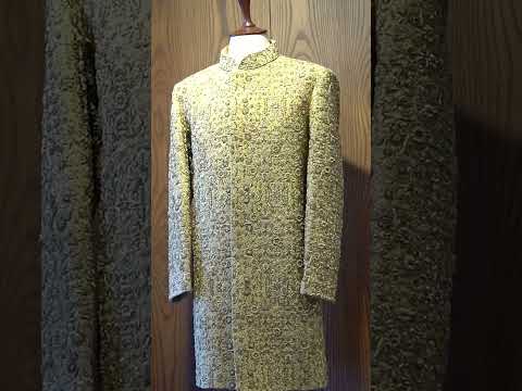 Golden Wedding Sherwani
