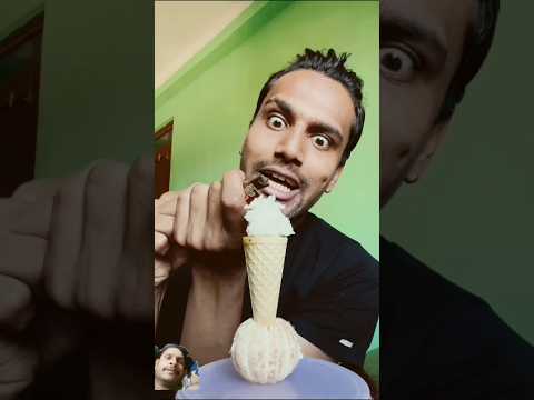 My icecream chocolate syrup #funny #icecream #comedy #food #asmr @Shashishorts-w2s