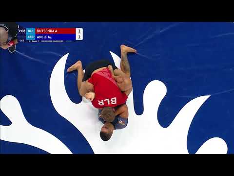 Round 1 Men's GP No-Gi - 77 kg: A. BUTSENKA (BLR) v. M. ANCIC (CRO)