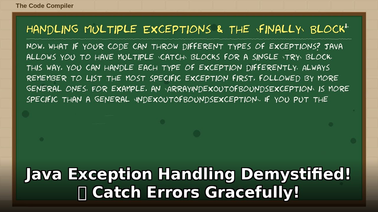 Java Exception Handling Demystified! 🛡️ Master Error Gracefully in Java (Intermediate Tutorial)