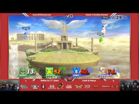 KiT 15 - Reflex & CT | Esam Vs. Crash & Naryx - SSB4 Doubles - Smash 4 Wii U