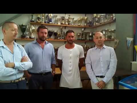 Il vicepresidente del Cecina Calcio presenta il nuovo bomber Bigazzi ed il nuovo Sponsor ANTARES