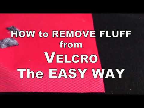 REMOVE FLUFF FROM VELCRO® THE EASY WAY