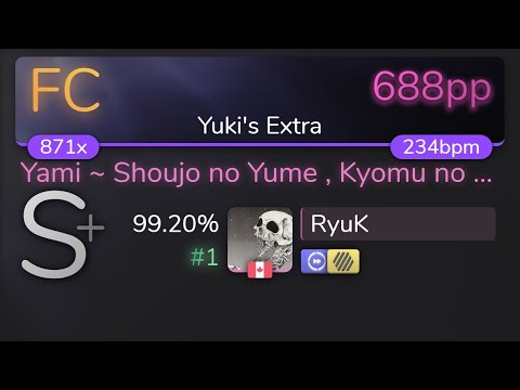[Live] RyuK | 44teru-k - Yami ~ Shoujo no Yume , Kyomu no Sekai  [Yuki's] +HDDT 99.20% {#1 688pp FC}