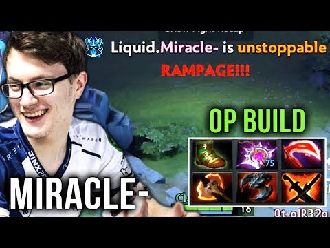 Miracle- EPIC Phantom Assassin OP Build - Farming Beast with Nullifier - 6x Rampage like M-GOD Dota2
