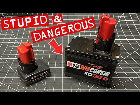 I Built the World’s LARGEST Milwaukee M12 Battery! 