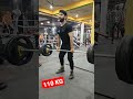 Deadlift 110 kg🔥 Conventional lift in Gym Practice For Powerlifting #shorts #bodybuilding #workout