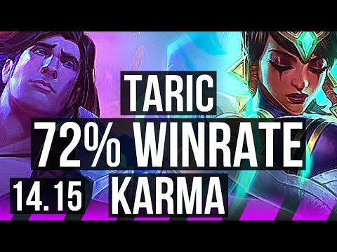 TARIC & Twitch vs KARMA & Ezreal (SUP) | 72% winrate, 3/3/12 | BR Master | 14.15
