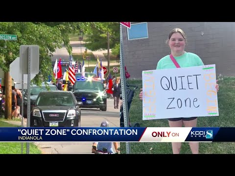 Confrontation over 'quiet zone' in Indianola parade