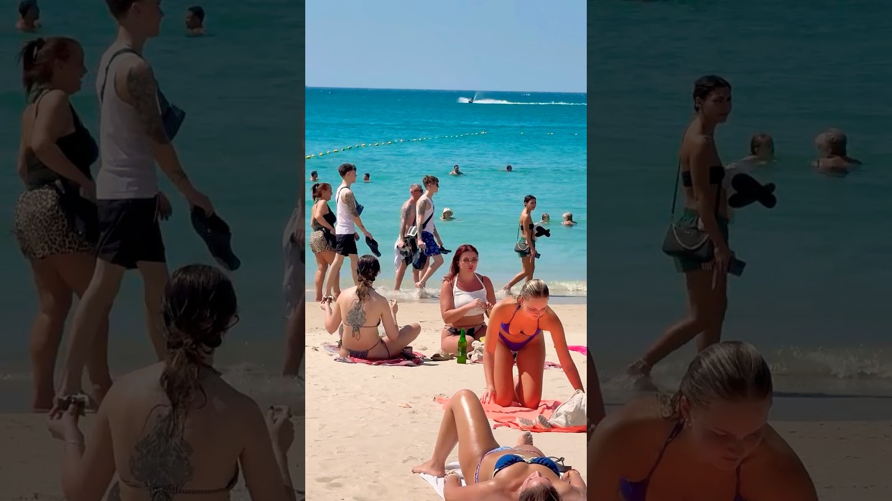 🇹🇭Phuket Beach Good Day Fun Summer Holiday 85🐳 #phuketbeach