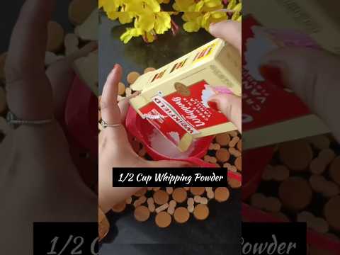 How To make Whipping Cream From Whipping Powder #shorts #homemade