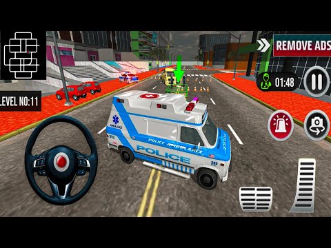 Policemen Emergency Ambulance Van Driving Simulator - Rescue Emergency - Android Gameplay Ep-4