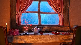 Sweet Valentine's Piano Music & Crackling Fire Ambience