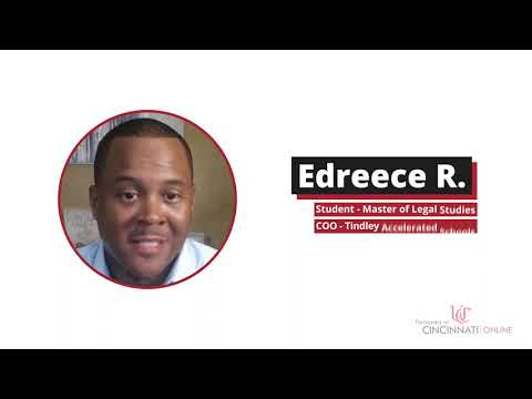 Master of Legal Studies program with the University of Cincinnati Online