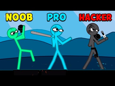 NOOB vs PRO vs HACKER - Slapstick Fighter - YouTube
