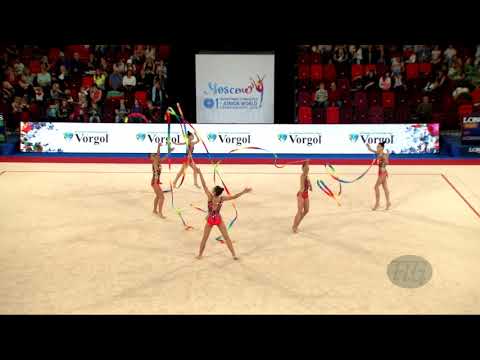 Republic of Moldova (MDA) - 2019 Rhythmic Junior Worlds, Moscow (RUS) - Qualifications 5 Ribbons