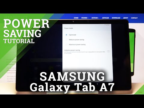 How to Enable Power Saving Mode on SAMSUNG Galaxy TAB A7 2020 - Set Up Ultra Power Saving