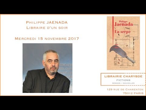 Philippe Jaenada, libraire d'un soir (Librairie Charybde, 15 novembre 2017)