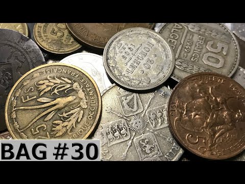 RARE COUNTRIES & SILVER Uncovered Going Through Half Pound World Coin Batch - Hunt #30