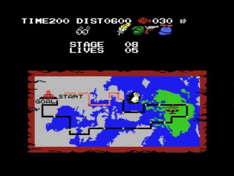 Penguin Adventure  MSX (Konami 1986).stage 7-8-9.