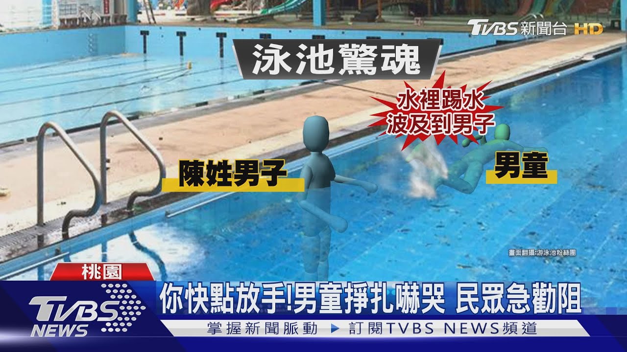 誰家小孩! 不滿男童亂踢水竟強壓水裡