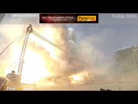 Pirotecnia del Mediterráneo - Mascletà 19 de Marzo Fallas 2024 Valencia