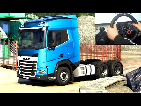 ETS 2 - DAF XF 2021 Transporting an Excavator Part 1 | Logitech G29 Gameplay