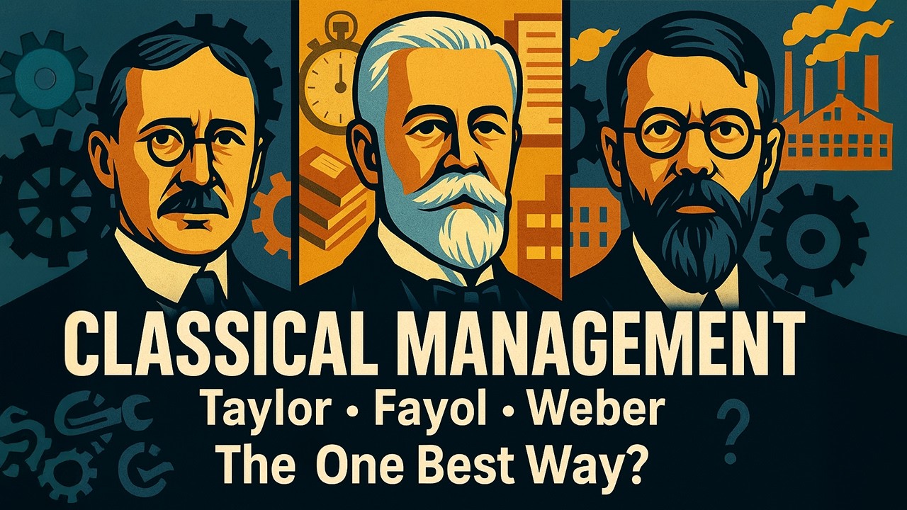 Classical Management Theory Explained | Taylor, Fayol & Weber’s Contributions