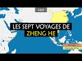 Les sept voyages de Zheng He - Résumé sur cartes