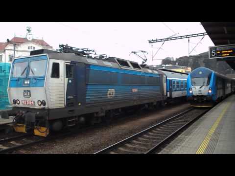 Přistavení a odjezd vlaku Os 6876 (ČD 163.249) - Ústí nad Labem hl.n., 11. 4. 2013