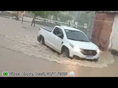 🇧🇷 CHUVA FORTE NO CEARÁ, BREJO SANTO, PORTEIRAS,VÁRZEA ALEGRE, LAVRAS DA MANGABEIRA 30/01/2026
