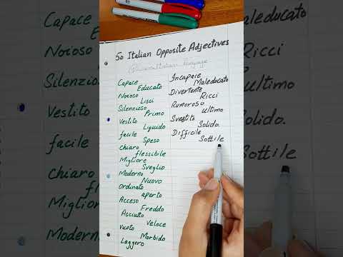 25 italian opposite Adjectives with English translation | learn italian in 30 days|  🇮🇹vocabulary