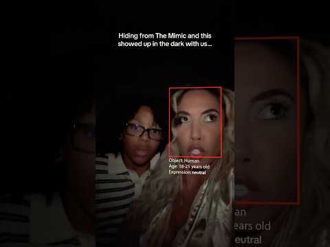 Hiding from The Mimic and then this showed up in the dark with us… #shorts #family #chaos