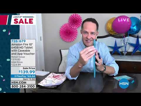 Amazon Fire 10" 64GB HD Tablet with Caseable and App Vou...